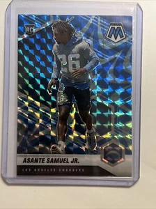 ASANTE SAMUEL JR. 2021 PANINI MOSAIC BLUE REACTIVE PRIZM RC  CHARGERS #348 - Picture 1 of 2
