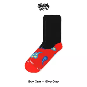 Calze da ufficio Paisley rosse - cotone rosso nero | combinate | senza spettacoli - Foto 1 di 4