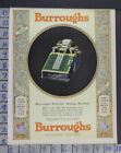 1928 Burroughs Calculator Adding Machine Accountant Register Vintage Ad  Cs23