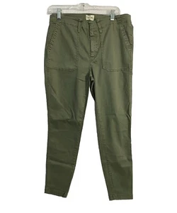 J. CREW GREEN Pants G9856 Khaki Size 31 Women's 31 x 27 Slash Pockets Trousers - Picture 1 of 13