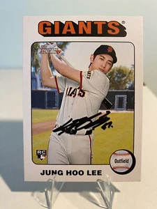Jung Hoo Lee Rookie Card White Border 2024 Topps Heritage - Picture 1 of 2