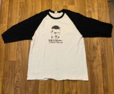 Camisa Regreso al Futuro Adulto Grande Blanca Biff Say Hola To Your Mom For Me Película Foto 1 de 4