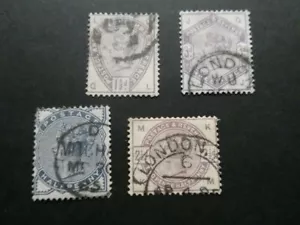 GB 1883 1/2d - 3d (no 2d) FU CDS CAT 175£ - Bild 1 von 5