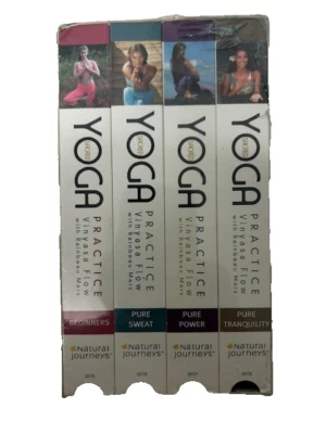 Sacred Yoga Practice with Rainbeau Mars: Vinyasa Flow - 4 Volume Set VHS - New - Image 1 of 4