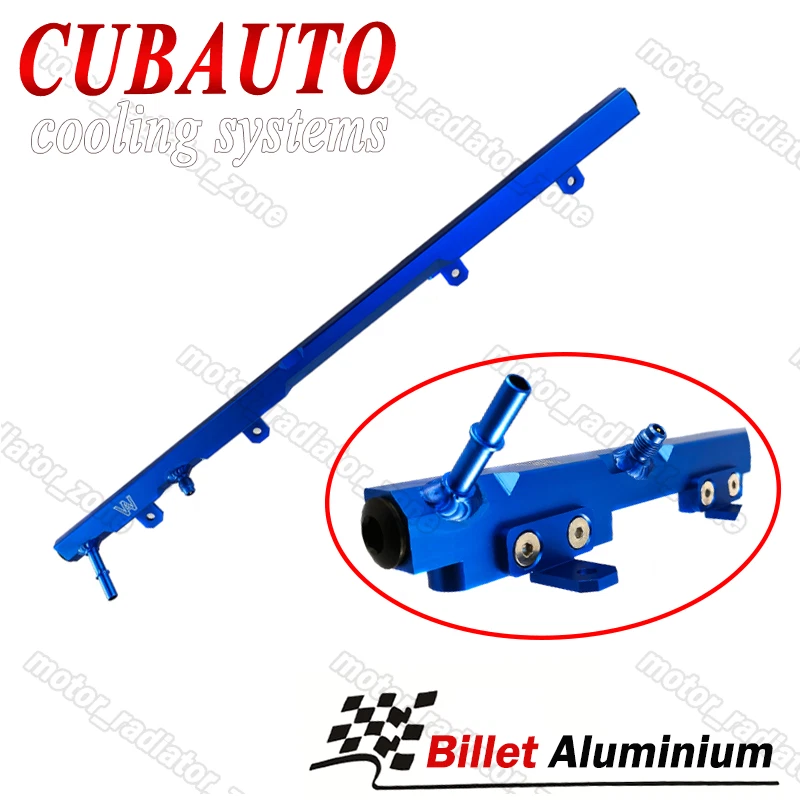 Billet Aluminum Fuel Rail For 1995-04 Jeep Grand Cherokee/1997-01 Wrangler 4.0L Foto 1 de 4