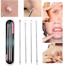 4 Blackhead Remover Tool Kit Spot Acne Pimple Comedone Extractor Popper Comedon