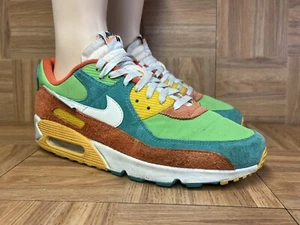 RARE🔥 Sz 14 - Nike Air Max 90 SE Running Club - Roma Green DC9336-300 Shoes - Picture 1 of 11