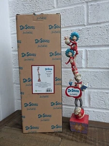 Jim Shore Dr. Seuss Katze im Hut mit gestapelter Tradition Figur Ornament verpackt - Bild 1 von 12