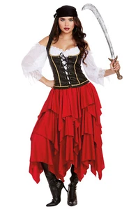 Brand New Ships Ahoy Pirate Lass Adult Costume - Picture 1 of 2