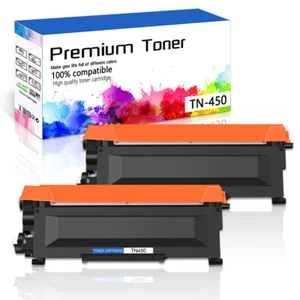2PK TN450 Kaseta z tonerem do Brother DCP-7055 HL-2275DW 2280DW MFC-7362N 7460DN - Zdjęcie 1 z 24
