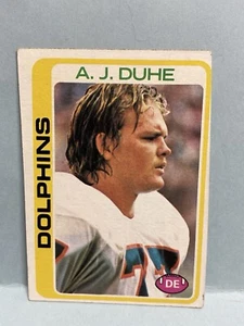 JA3751 1978 Topps FB A.J. Duhe #22 Miami Dolphins Ex-Mt - Picture 1 of 4