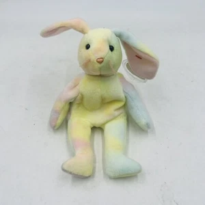 TY Hippie Bunny Easter Beanie Stuffed Animal Plush Pastel Rainbow Toy Gift - Picture 1 of 6