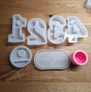 DIY Silikonformen zum Gießen für Raysin Beton großes Konvolut - Bild 1 von 8