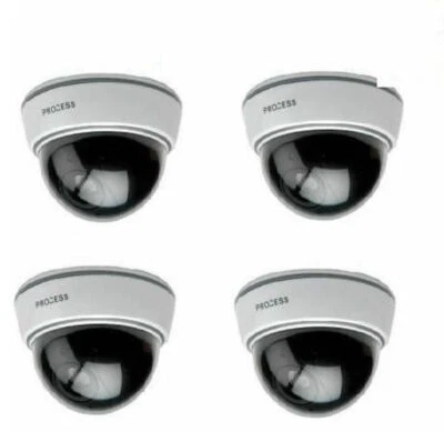 KIT VIDEOSORVEGLIANZA 4 TELECAMERE DOME FINTE CON LED ULTIMO MODELLO