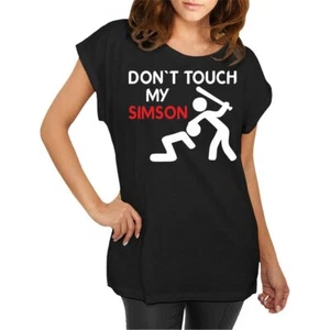 Longshirt Damen weit geschnitten Moped Motiv Fass meine Simson nicht an - Bild 1 von 2