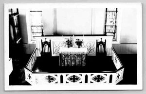 RPPC Church Pulpit Alter Divided Unposted Architecture Vintage Postcard - Picture 1 of 1