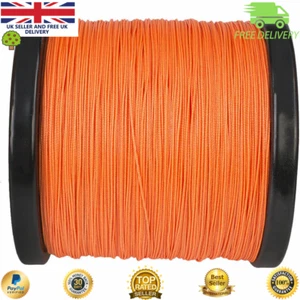 Super Dyneema 100-2000M 12-150LB Fishing Braid Carp Line Army Orange Spod Marker - Picture 1 of 2