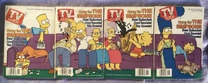 THE SIMPSONS Complete TV Guide Set of 4 covers Jan 3-9 1998 - Picture 1 of 5