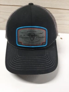 Ynot Lifestyle Brand The AMERICAN RANCHER Trucker Hat "Eat More Beef" Black/grey - Picture 1 of 7