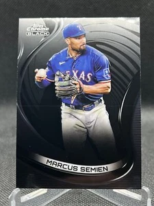 MARCUS SEMIEN 2022 Topps CHROME BLACK TEXAS RANGERS #20 - Picture 1 of 1