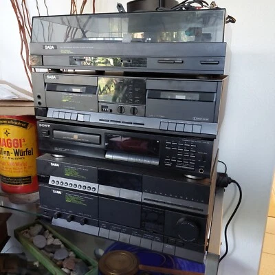  SABA Ampifier, Synthesized Tuner, Twin Cassette Deck, Automatic Record Player  - Bild 1 von 2