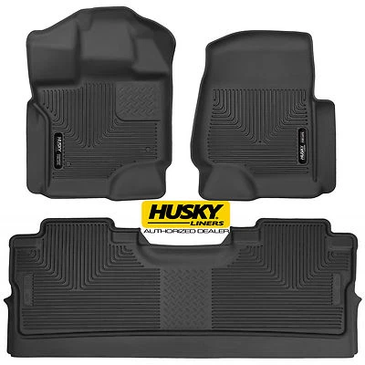 HUSKY X-Act Contour Floor Mats Front Back for 15-25 Ford F150 SuperCrew Crew Cab - Image 1 of 4