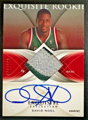 DAVID NOEL 2006-07 UD Exquisite Collection Rookie Patch Autograph 021/225 - Image 1 of 2