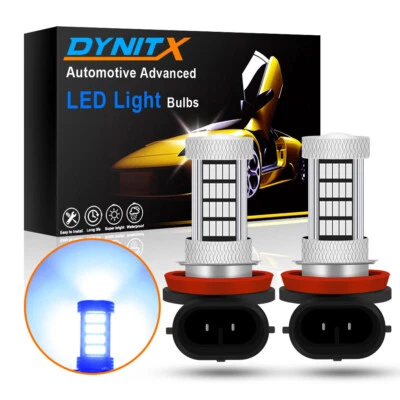 H11 H9 92SMD 4014 Chips LED Fog Light Bulb Car Driving Lamp DRL 10000K Blue 12V - Image 1 of 4