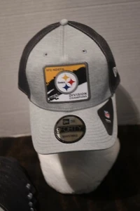 Pittsburgh Steelers New Era 9Forty Gray Adult Trucker's Mesh Adjustable Cap NWT - Imagen 1 de 8