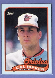 1989 TOPPS BASEBALL BOX BOTTOM #J CAL RIPKEN BALTIMORE ORIOLES - Picture 1 of 2