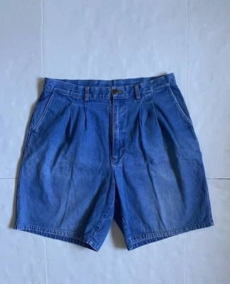 Винтажные мужские джинсовые шорты 90-х Disney Animal Kingdom 1998 W36 Blue Mickey - Изображение 1 из 4