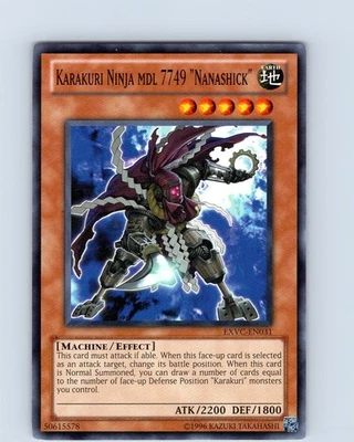 Yu-Gi-Oh TCG Karakuri Ninja MDL 7749 "Nanashick" EXVC-EN031 Unlimited Common NM - Image 1 of 2