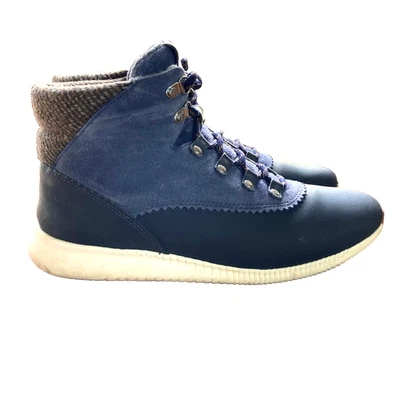 Bota de Senderismo Cole Haan Para Mujer 8 Zerogrand Cuero Azul Con Cordones Zapato de Senderismo RP$280 Foto 1 de 4