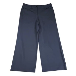 Pantalone Lululemon City elegante 5 tasche gamba larga vita alta 7/8 blu navy donna 33 - Foto 1 di 11