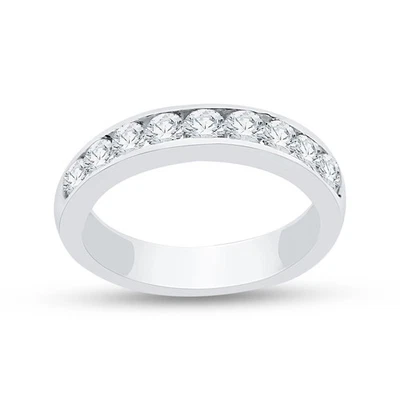 Anillo de compromiso de plata de ley 925 de 1 quilate corte redondo circonita cúbica para hombre talla 4,5 Foto 1 de 4