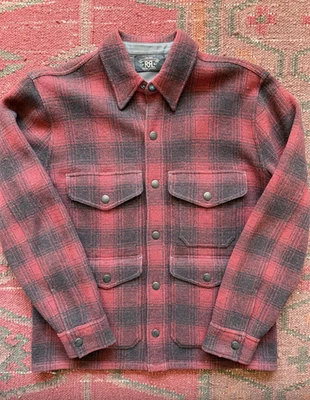 Suéter suéter de lana a cuadros RRL pequeño Foto 1 de 3