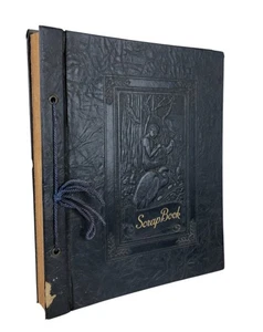 Antique Scrapbook National Publishing Co. Pan Playing Flute in Forest - Picture 1 of 4