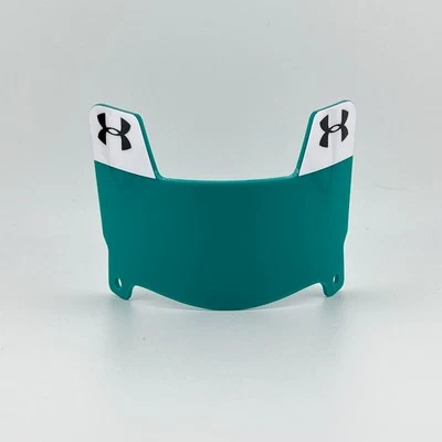 Under Armor - Mini visera de casco de fútbol americano verde azulado con clips negros Foto 1 de 2