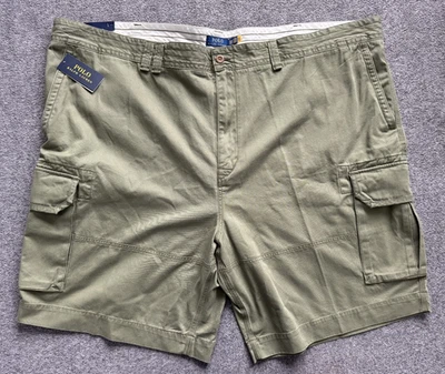 NUEVO CON ETIQUETAS $99 POLO RALPH LAUREN Verde Oliva Clásico Chino Pantalones Cortos Carga - Hombres Talla 56B Foto 1 de 4
