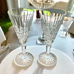 Vintage Waterford Crystal Maeve Pattern Wine Glasses 7" 2pc Set - Picture 1 of 4