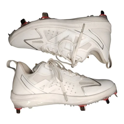 New Balance FuelCell Romero Duo Softball Cleats Womens US 7 White Gray Lace Up - Image 1 of 4