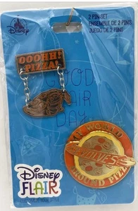 Disney Authentic Pin Toy Story Pizza Planet Flair 2 Trading Pin Set NEU - Bild 1 von 4