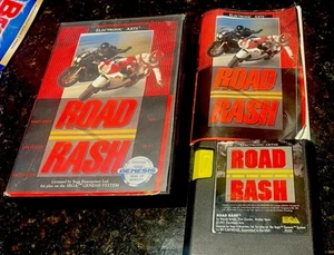 Road Rash Sega Genesis PAL *With Manual* 1991-16 Cartridge-Case-Electronic Arts. - Bild 1 von 5