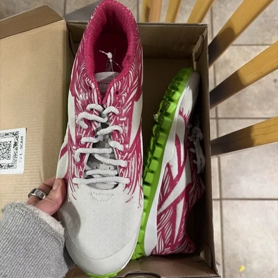 Reebok Women's Real Flex Sneakers Size 11 Grey/Pink/Green - Image 1 of 4