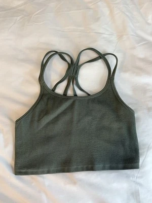 Green Ribbed Athletic Tank Top, Forever 21, Womens Small, Sleeveless, Cute - Image 1 of 3