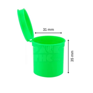 6 Dram Green Pop Top Flaschen - BPA frei, geruchsdichte Behälter 600/Koffer - Bild 1 von 2