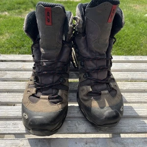 Salomon Quest 4D 3 GTX Men’s Size 9.5 Brown Black Gore-tex Hiking Boots - Picture 1 of 9