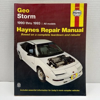 Manual de reparación Geo Storm 1990-93 Haynes Publications 40030 usado Foto 1 de 2