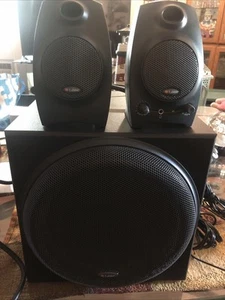 Labtec LCS-2424 Speakers 🔊 2.1 Surround Sound System – Subwoofer – Black - Picture 1 of 6