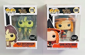 Funko Pop! Hocus Pocus - Dani w Binx #1069 + Billy Butcherson #773 - 2 LOTE NUEVO - Imagen 1 de 5